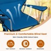 Tangkula 360° Swivel Hunting Seat Folding Swivel Blind Chair w/ Cup Holder & Storage Pocket Storage Bag Non-slip Foot Pads Outdoor Ground Hunting Chair - 4 of 4