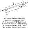 Amerock Lintel Appliance Pull for Large Panels and Oversized Cabinets - 4 of 4
