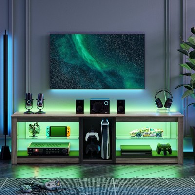 Bestier RGB TV Stand for TVs up to 60" with LED Lights Entertainment Center
