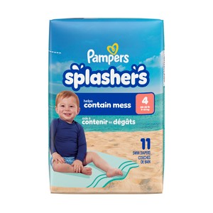 Pampers Splashers Disposable Swim Diapers Convenience Pack - Size 4 - 11ct - 1 of 4