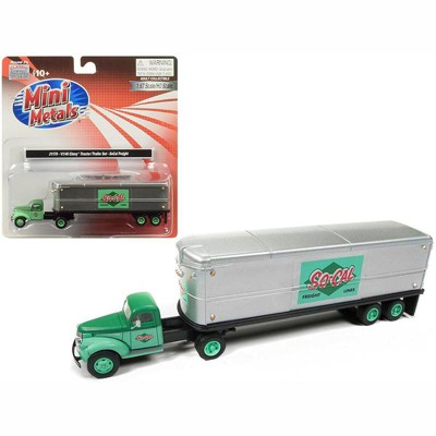 metal toy tractor trailer trucks