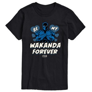 Men's - Marvel - Valentine Be My Wakanda Forever Short Sleeve Graphic T-Shirt - 1 of 4