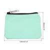 Unique Bargains Canvas Portable Change Coin Purse Pouch with Zipper 2 Pcs Light Green Pink - 2 of 4