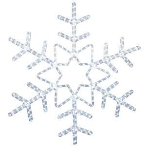 Novelty Lights Christmas LED Snowflake Sculpture, Made With LED Rope Light - 1 of 3