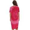 Just Love Womens Nightgown - Tie Dye Short Sleeve Henley Oversized Sleepwear Gown - 3 of 3