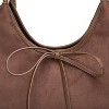 Vintage French Bow Tote Bag Large Capacity Hobo Bag Satchel Purse Chic Underarm Bag - 3 of 4