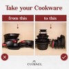 Cuisinel Pan Organizer - Silicone-Coated Non-Slip 12" Heavy Duty Skillet Rack - image 3 of 3