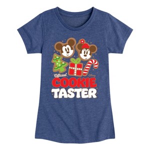 Girls' - Disney - Official Cookie Taster Fitted Short Sleeve Graphic T-Shirt - 1 of 4