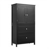 Whisen Bathroom Storage Cabinet, Cabinet with Double Doors, Drawers and Adjustable Shelf - 4 of 4