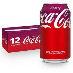 Coca-Cola Cherry Soda - 12pk/12 fl oz Cans - 1 of 4
