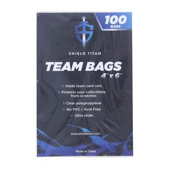 Shield Titan 4x6 Inch Trading Card Team Bags | 100 ct