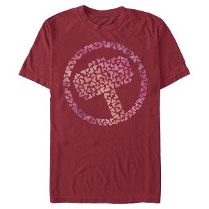 Men's Marvel Thor Heart Hammer T-Shirt - 1 of 4