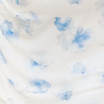 white blue floral