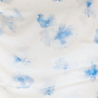white blue floral
