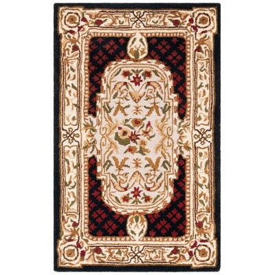 Classic CL755 Hand Tufted Accent Rug Black 3' X 5' - Safavieh.