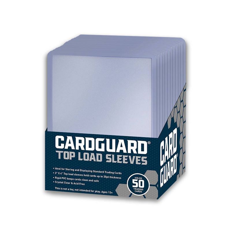 Cardguard Trading Card 50ct Top Load Sleeves, 1 of 4