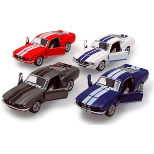 KiNSMART - 1967 Ford Shelby Mustang GT500 1:38 Scale 5" Die Cast Metal Model Toy Muscle Car (4Set) - 1 of 3