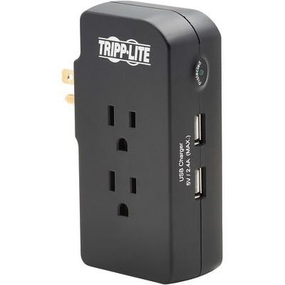 Tripp Lite Safe-IT SK3BUAM 3-Outlet Surge Suppressor/Protector - 3 x NEMA 5-15R, 2 x USB - 1875 VA - 1050 J - 120 V AC Input