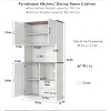 COUCHETA Modern 71 Inch Kitchen Pantry Cabinet with Microwave Stand, 2 Drawers & 3 Door Cabinets for Flexible Storage - 2 of 4