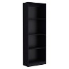 VYNXARIA Bookcase with Spacious Tier-Shelving Design,Kids' Shelf Bookshelf, Black - 4 of 4