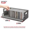 Stock Your Home CD Storage Box, Faux Leather (Black) - 2 of 3