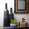 Sullivans Square Mirror With Weave Inset 16"H Black - 3 of 4