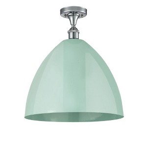 Plymouth Dome - 1 Light Semi-Flush Mount In Industrial Style-18.75 Inches Tall and 16 Inches Wide - 1 of 1