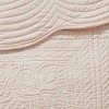 GlasFlength Bedding Sets Magnificent Delicate 3 Piece Reversible Scalloped Edge Quilt Set Blush Full Queen, Red, 17.72"*15.35"*6.3" - 3 of 4