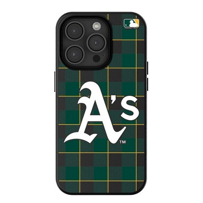 MLB American League Teams Plaid MagSafe Compatible Cell Phone Case for Apple iPhone