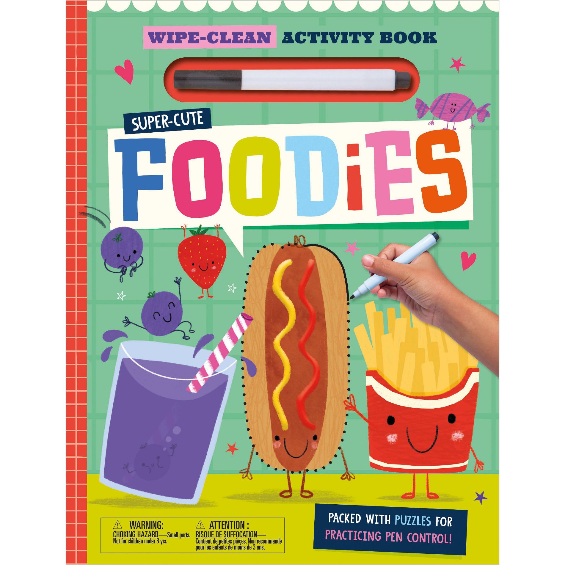 Supercute Foodies Wipe-Clean Activity Book