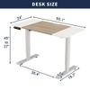 QingMoon Electric Standing Desk, Adjustable Height Stand up Desk, Modern Computer Table with USB Charging Port and Memory Presets for Home Office - 4 of 4