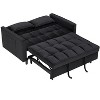 Airsurfer Modern Velvet 3-in-1 Convertible Sofa Bed ¨C Pull Out Love Seat with Pillows & Side Pockets for Living Room - 3 of 4