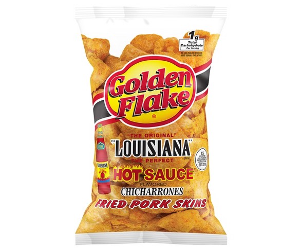 Golden Flake Louisiana Hot Sauce Pork Rinds - 5oz
