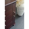 Stufurhome Solid Wooden Jewelry Box with Mirror & 4 Drawers for Rings, Earrings, Necklaces, Bracelets,White - 4 of 4