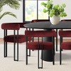 9 Piece Dining Set,83" Extendable Wood Dining Table with 8 Upholstered Velvet Dining Room Chairs,Farmhause,Indoor Furniture-Maison Boucle - 4 of 4