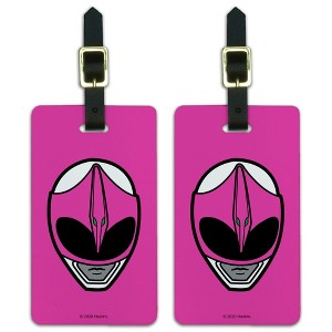 Power Rangers Pink Ranger Helmet Luggage ID Tags Set of 2 - 1 of 4