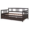Solid Wood Daybed with Storage Drawers, Wooden Daybed Frame for Bedroom Living Room Bedroom - 4 of 4
