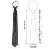 Elerevyo Men's Pre-Tied Texture Adjustable Zipper Neckties for Formal - 2 of 4