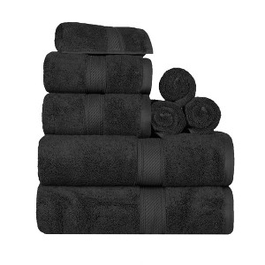 Luxury Cotton Heavyweight Ultra-Plush 8 Piece Towel Set by Blue Nile Mills - 1 of 4