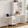 Vynxaria Storage Drawers - Versatile White Desk with Rotating Desktop and Ample Storage - 4 of 4