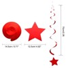 Unique Bargains Stars Hanging Party Decoration Foil Fringe Backdrop Curtains 30 Pcs - 2 of 4