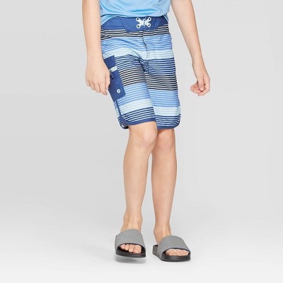 striped swim trunks