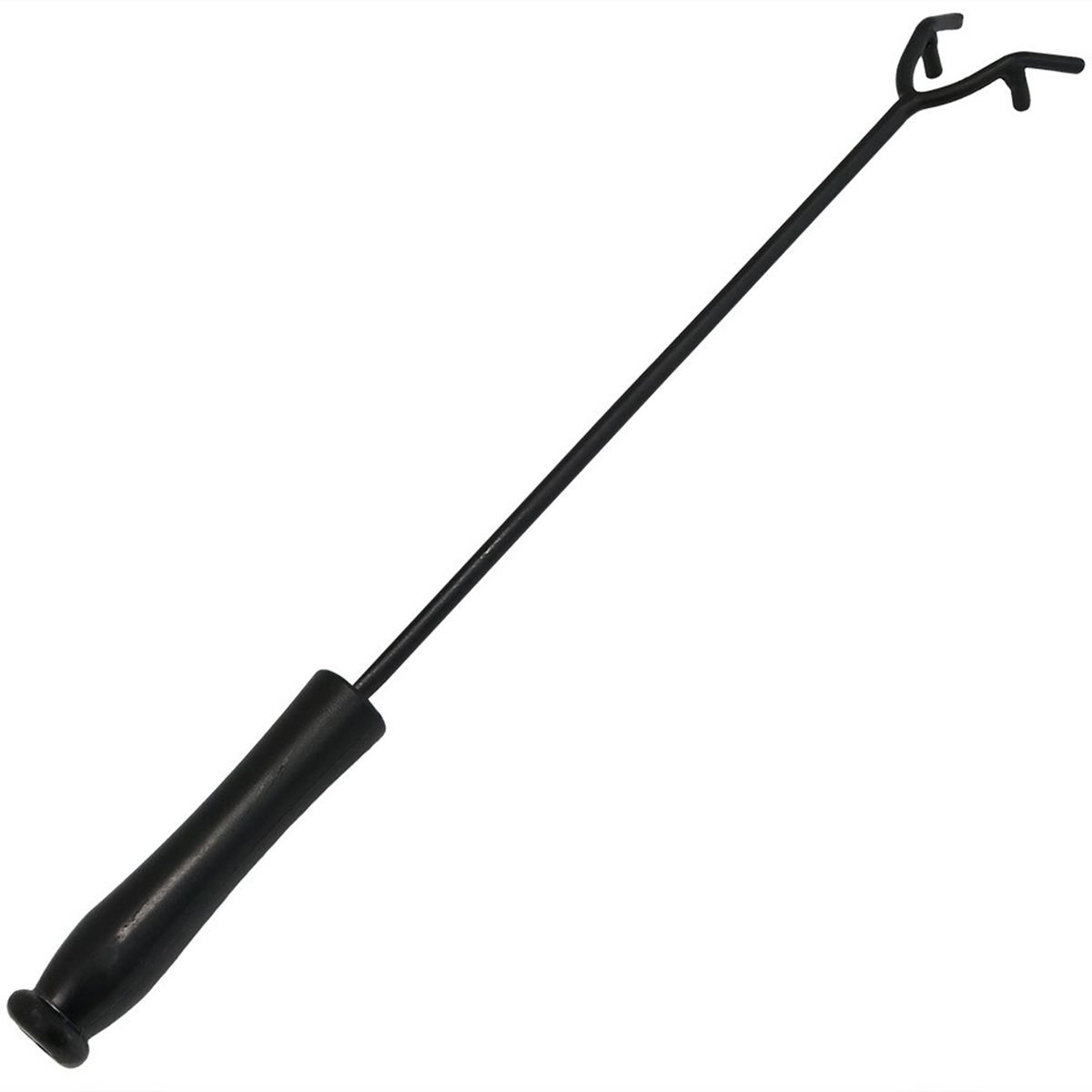 Sunnydaze Steel Camp Fire Pit or Fireplace Log Poker Stick Tool with Heat-Resistant Handle - 16"