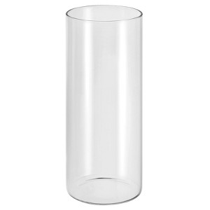 Unique Bargains High Borosilicate Glass Wear Resistant Clear Cylinder Vase - 1 of 4