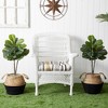 Nearly Natural 3-ft Artificial Fiddle Leaf Fig Tree with Handmade Cotton & Jute Woven Planter DIY Kit - Set of 2, Green - 3 of 4