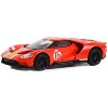 2022 Ford GT Heritage Edition #16 "1966 Ford AM GT-1 Prototype Tribute" Red with Stripes 1/64 Diecast Model Car by Greenlight - 2 of 3