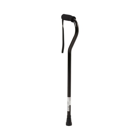 McKesson Offset-Handle Walking Cane for Adults - Black, 300 lbs Capacity, 1  Count