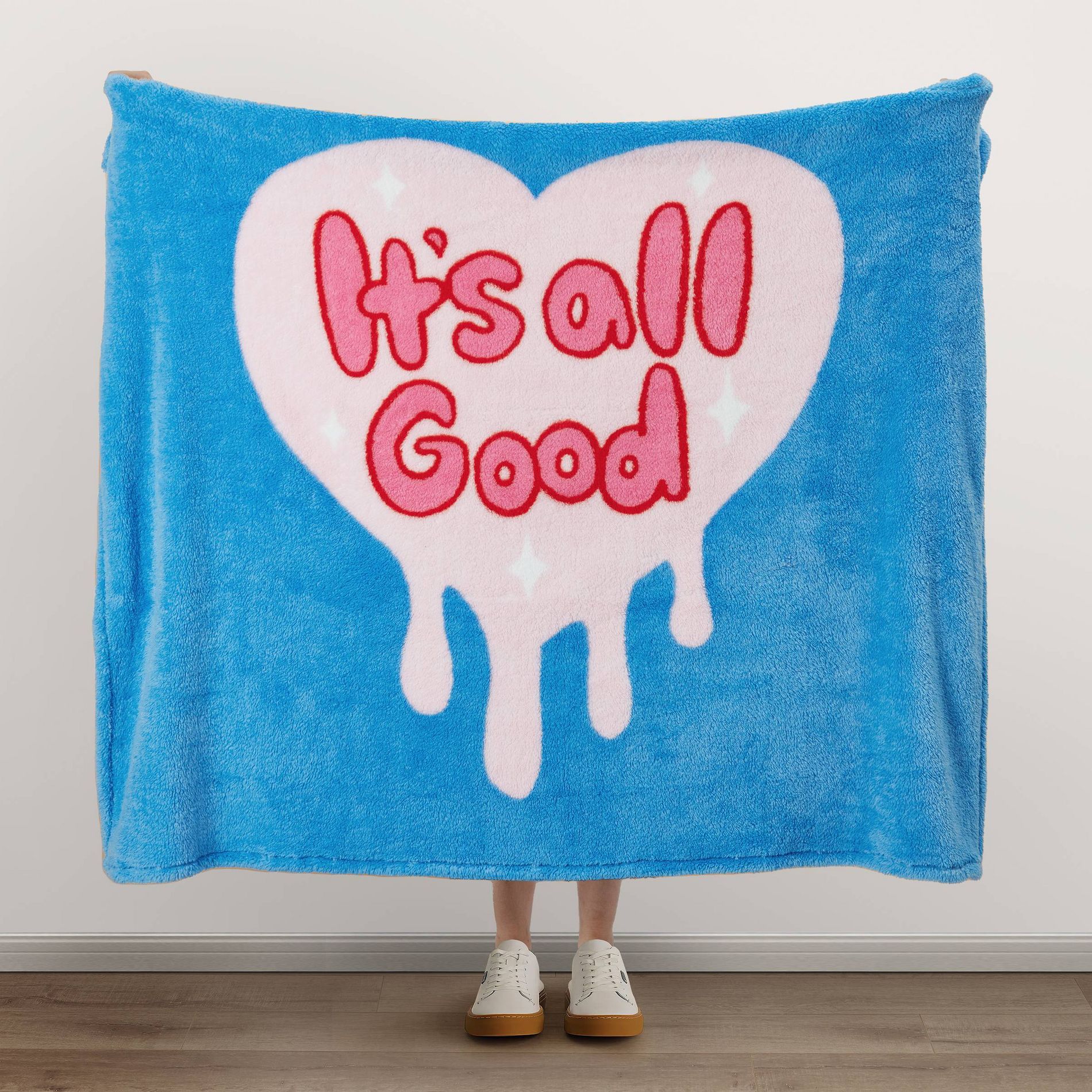 Makers Collective 'It's All Good' Throw Blanket Blue