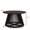 FONTOI Modern Minimalist Coffee Table, Nordic Style Side Table for Both Home and Office, Black, 31.5"*17.7"*31.5" - 3 of 4