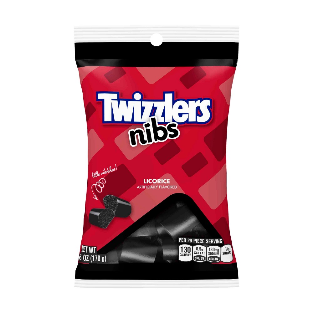 UPC 034000544103 product image for Twizzlers Nibs Black Licorice Candy - 6oz | upcitemdb.com